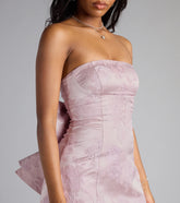 Jaimie Bow Lace-Up Mini Dress